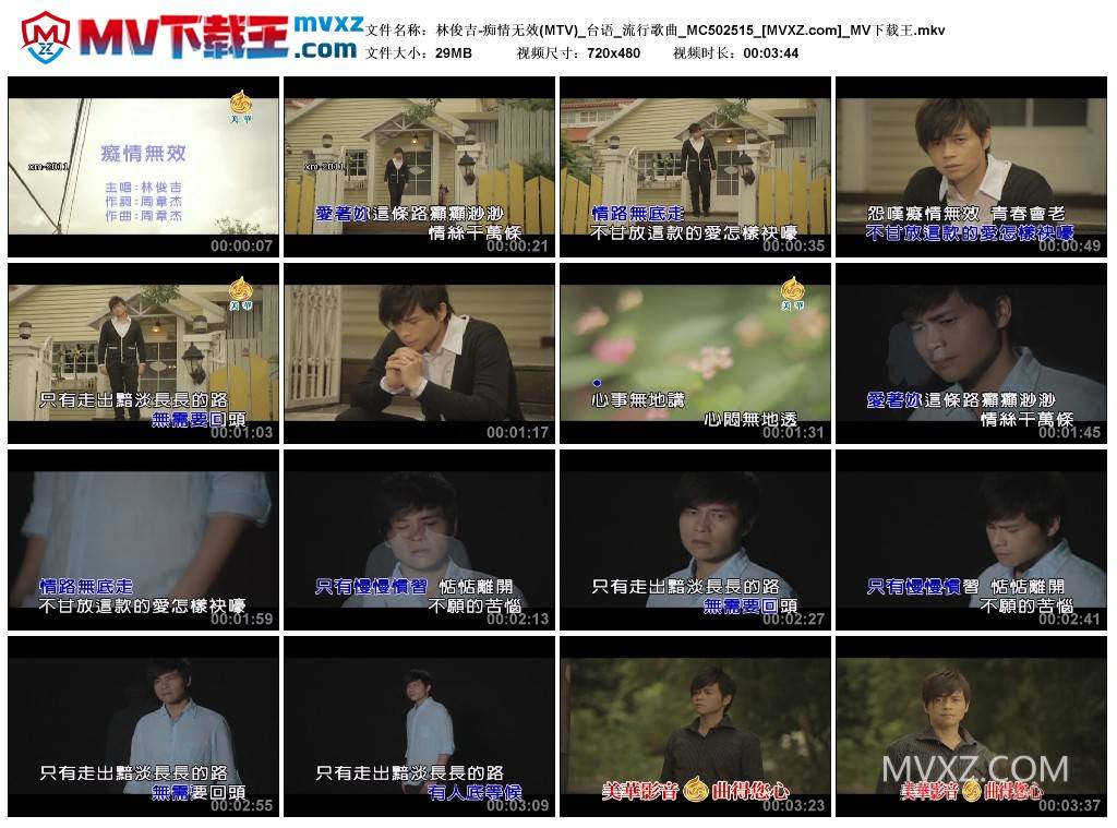 林俊吉-痴情无效(MTV)_台语_流行歌曲_MC502515